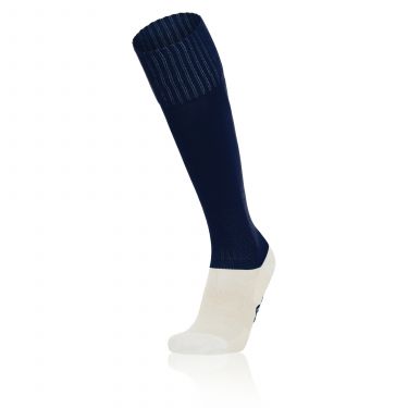 Chaussettes match round navy - pied fin