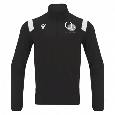 Gange 1/4 zip top blk/wht jr