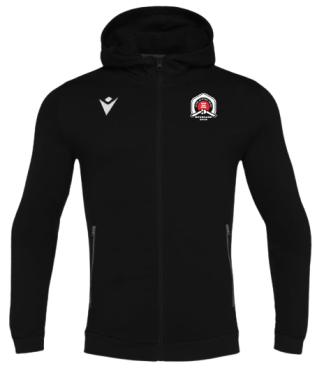 Veste zippée cello noire avec logo brodé