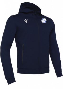 Veste coton cello navy avec logo brodé