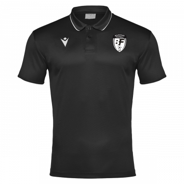 Polo draco hero noir avec écusson