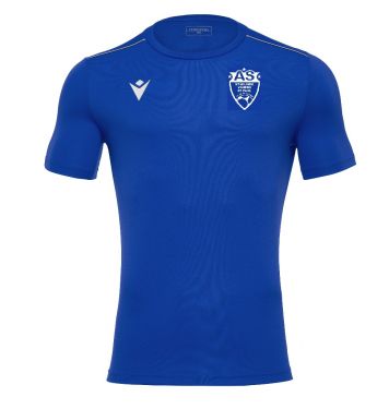 Maillot entrainement rigel hero bleu roi logo club sérigraphié blanc