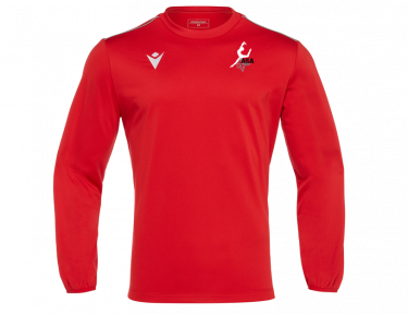 Sweat salzach rouge logo coeur et dos s