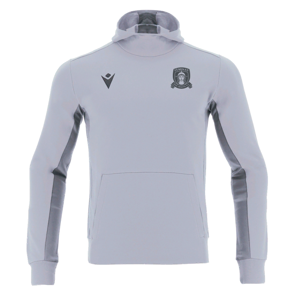 Macron Sudadera con capucha gris féminas don benito temp 24/26 | Imagen 1