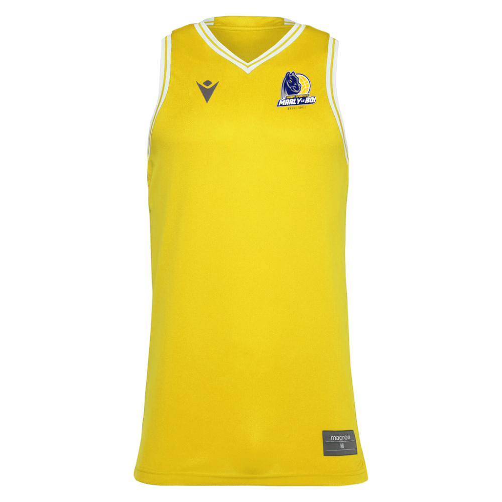 Macron Maillot basket fréon jaune - logoté | Image 1