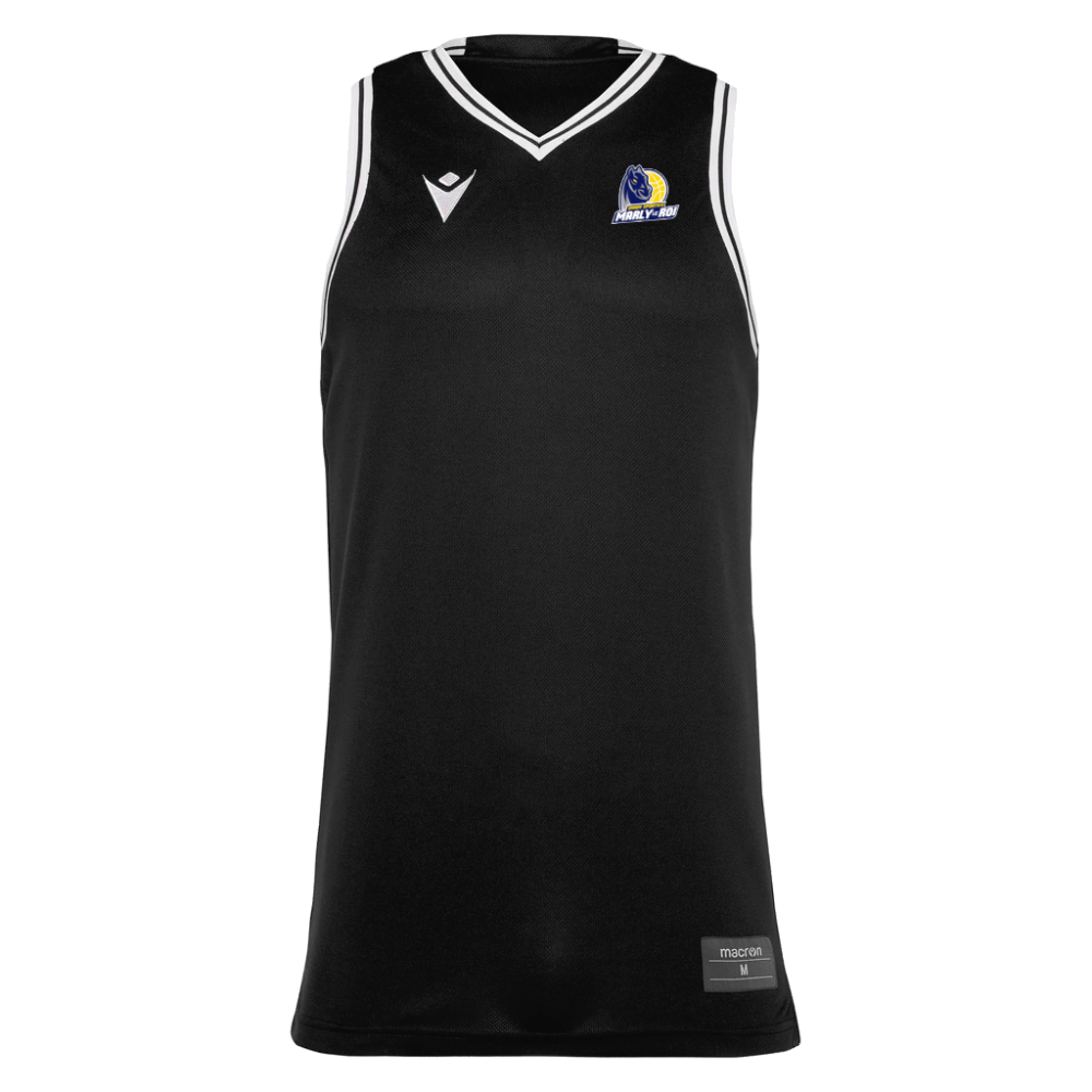 Macron Maillot basket fréon noir - logoté | Image 1