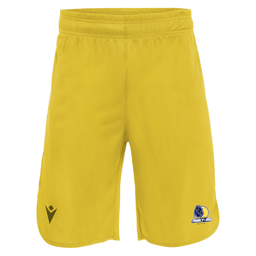 Macron Short basket oxide jaune - logo tissé | Image 1