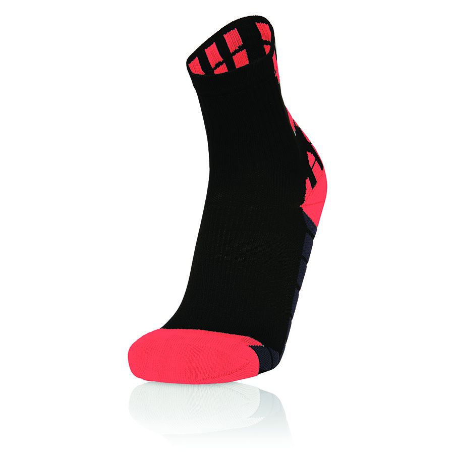 Macron Interval - calza tecnica media running ner/ncoral | Immagine 1