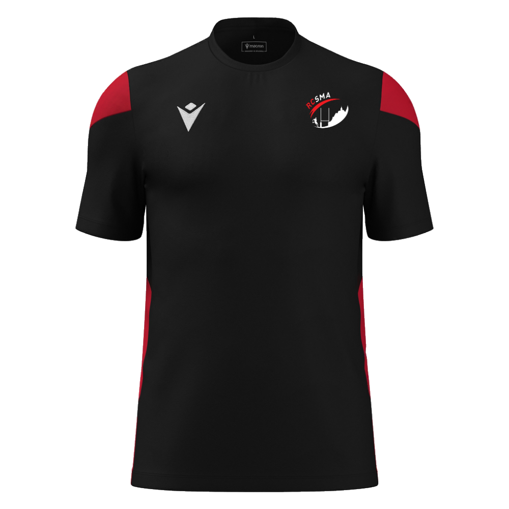Macron Maillot polis noir/rouge - logoté | Image 1