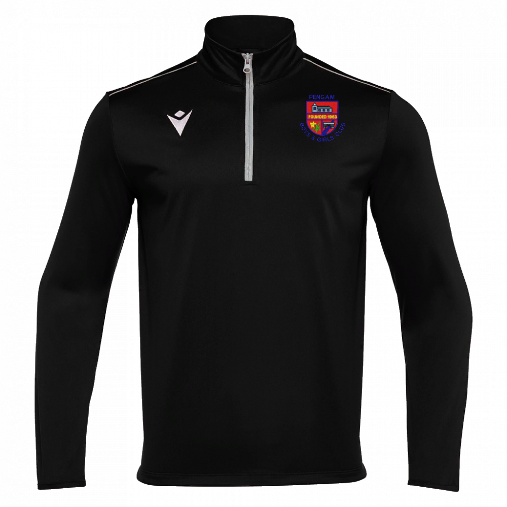 Macron Havel 1/4 zip jersey blk sr | Image 1