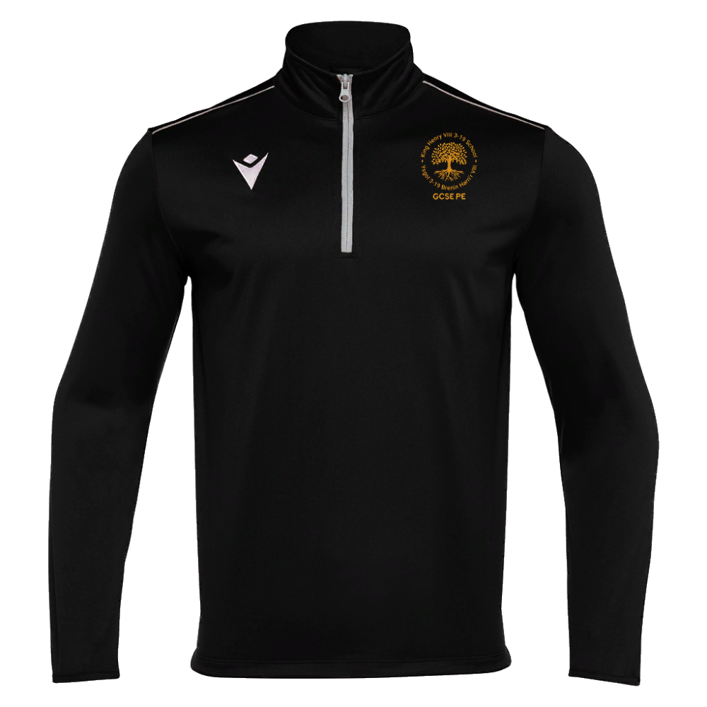 Macron Havel 1/4 zip jersey blk jr [gcse pe] | Image 1