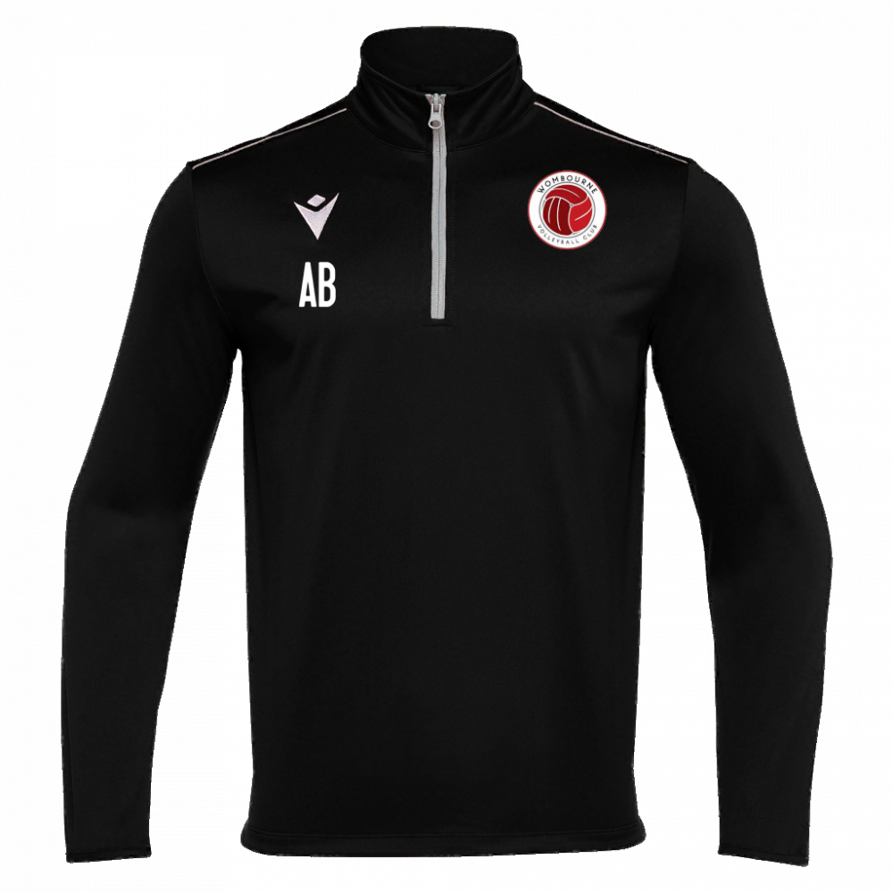 Macron Havel 1/4 zip top blk jr | Image 1