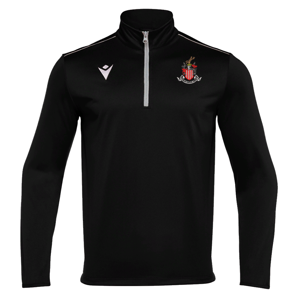 Macron Havel 1/4 zip jersey blk jr | Image 1