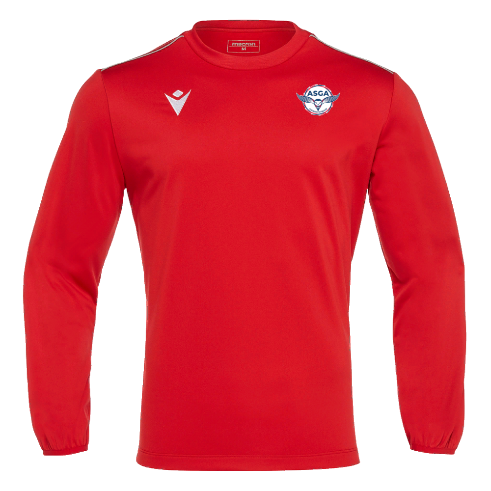 Macron Sweat salzach rouge logo coeur et dos s | Image 1