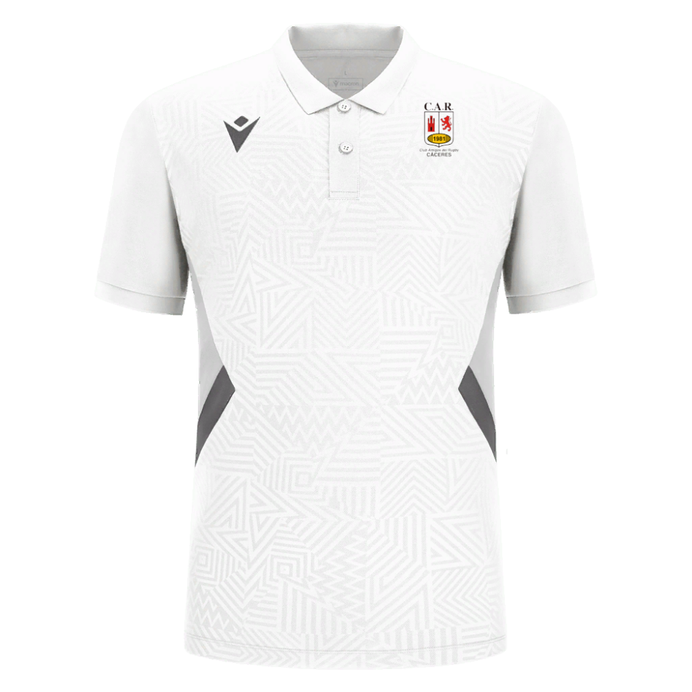 Macron Polo paseo blanco car cáceres temp 23/25 | Imagen 1