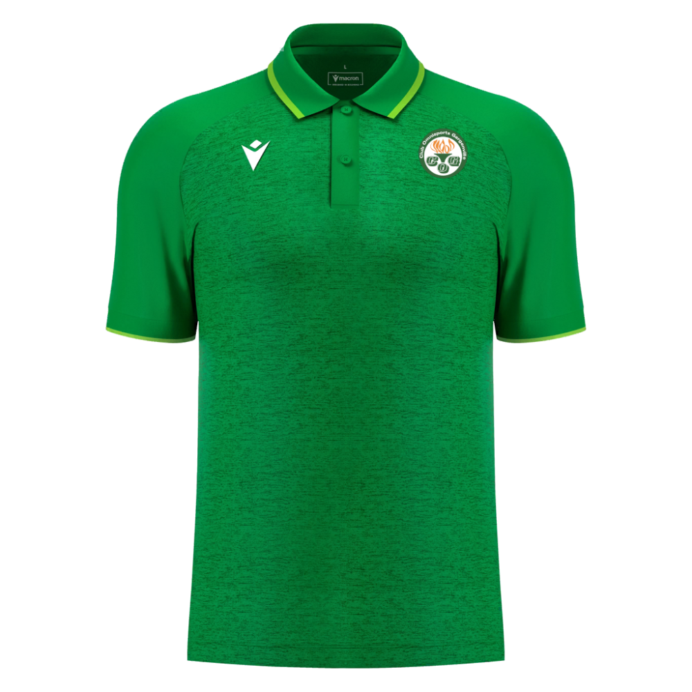 Macron Polo aulos vert - logoté | Image 1