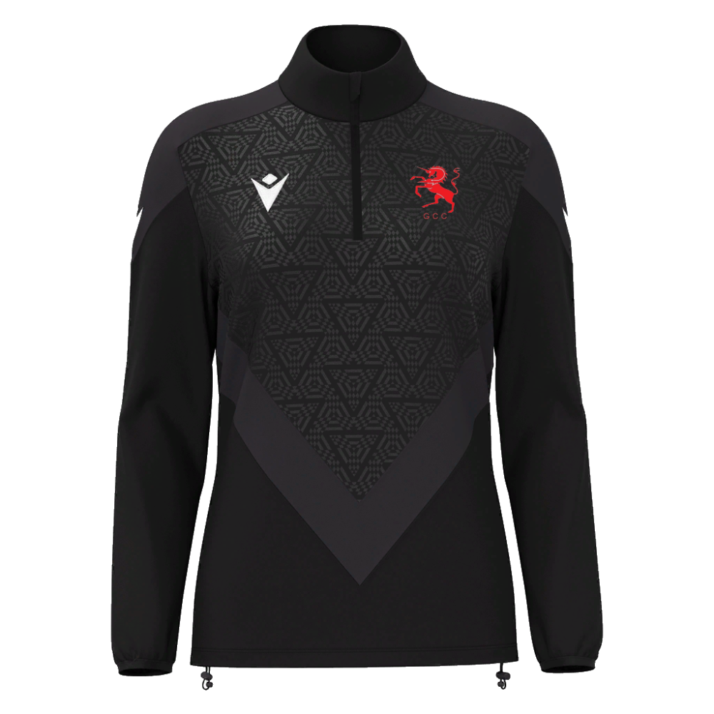 Macron Anora 1/4 zip jersey blk sr | Image 1