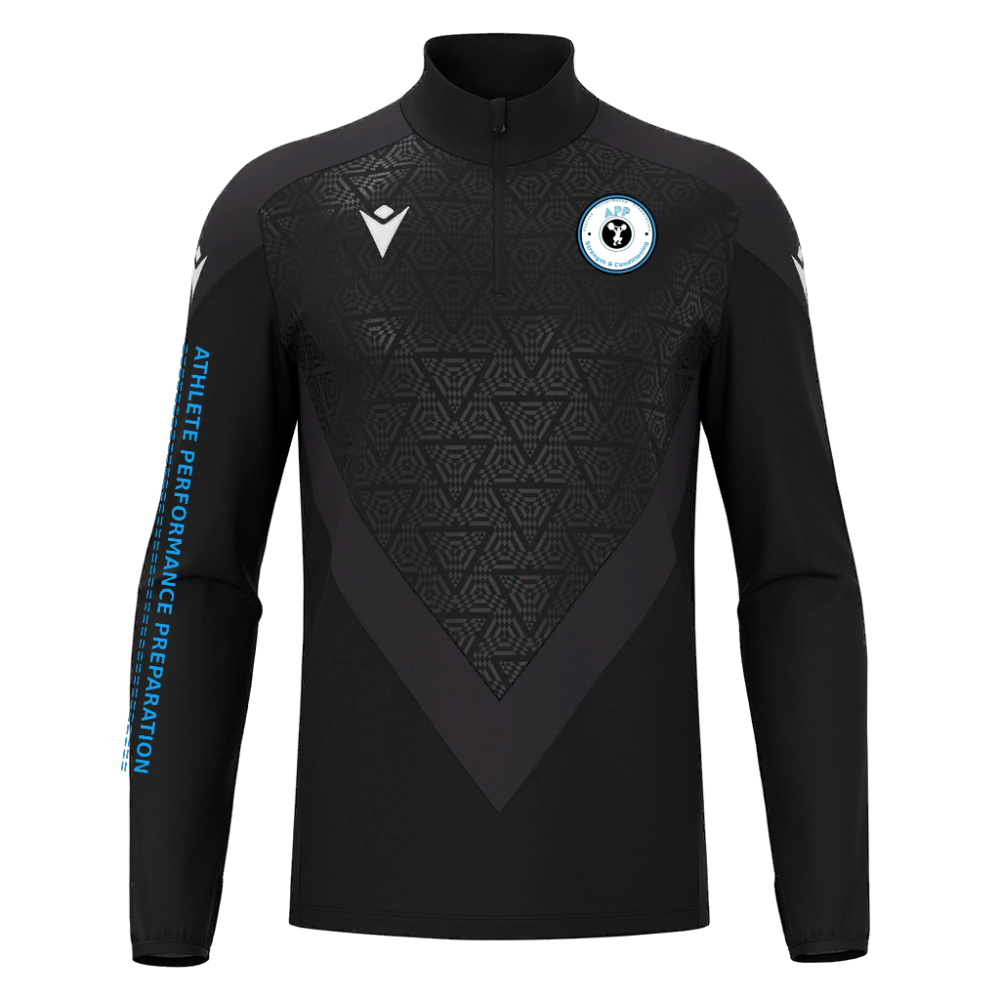 Macron Yaruga 1/4 zip jersey blk sr | Image 1