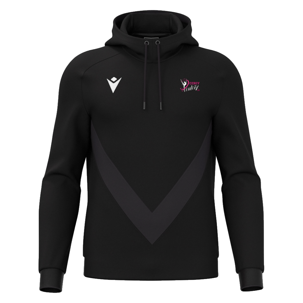 Macron Sweat-shirt coton fenders noir - logoté + dos | Image 1