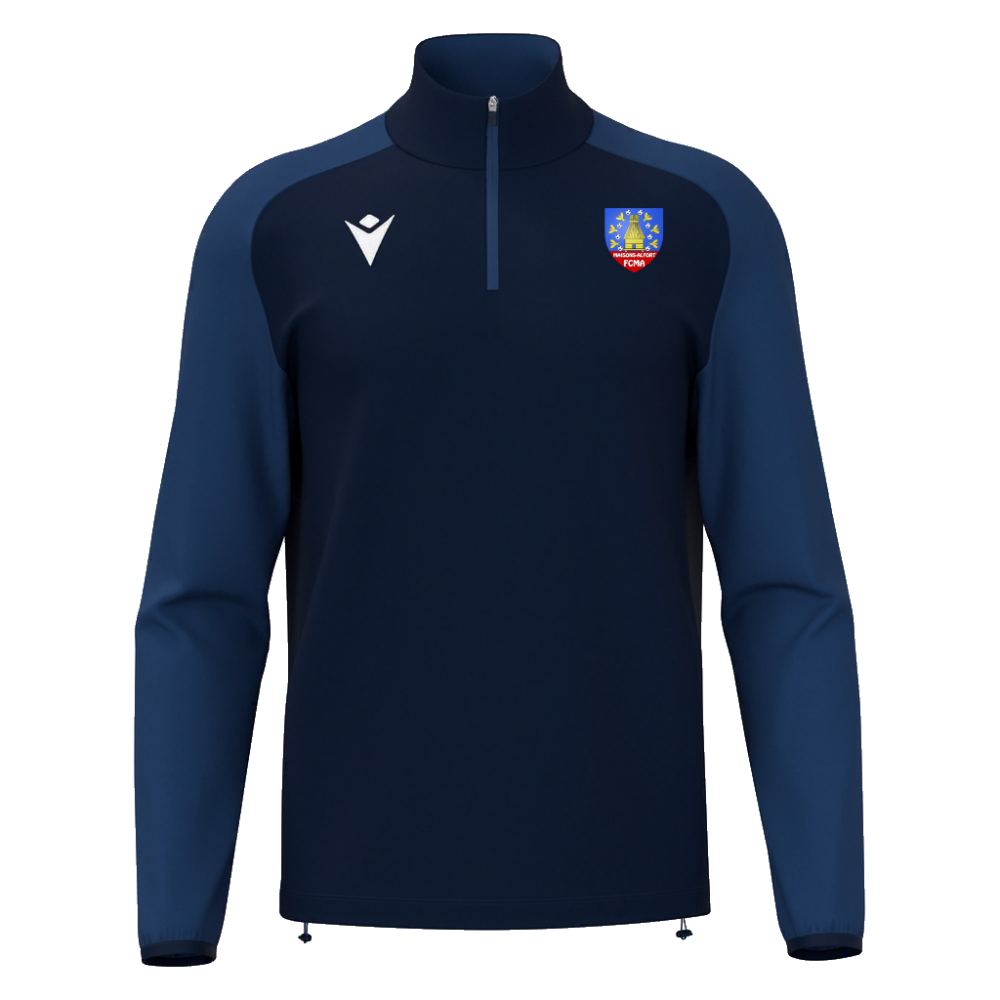 Macron Sweat 1/4 zip isen marine - logoté | Image 1