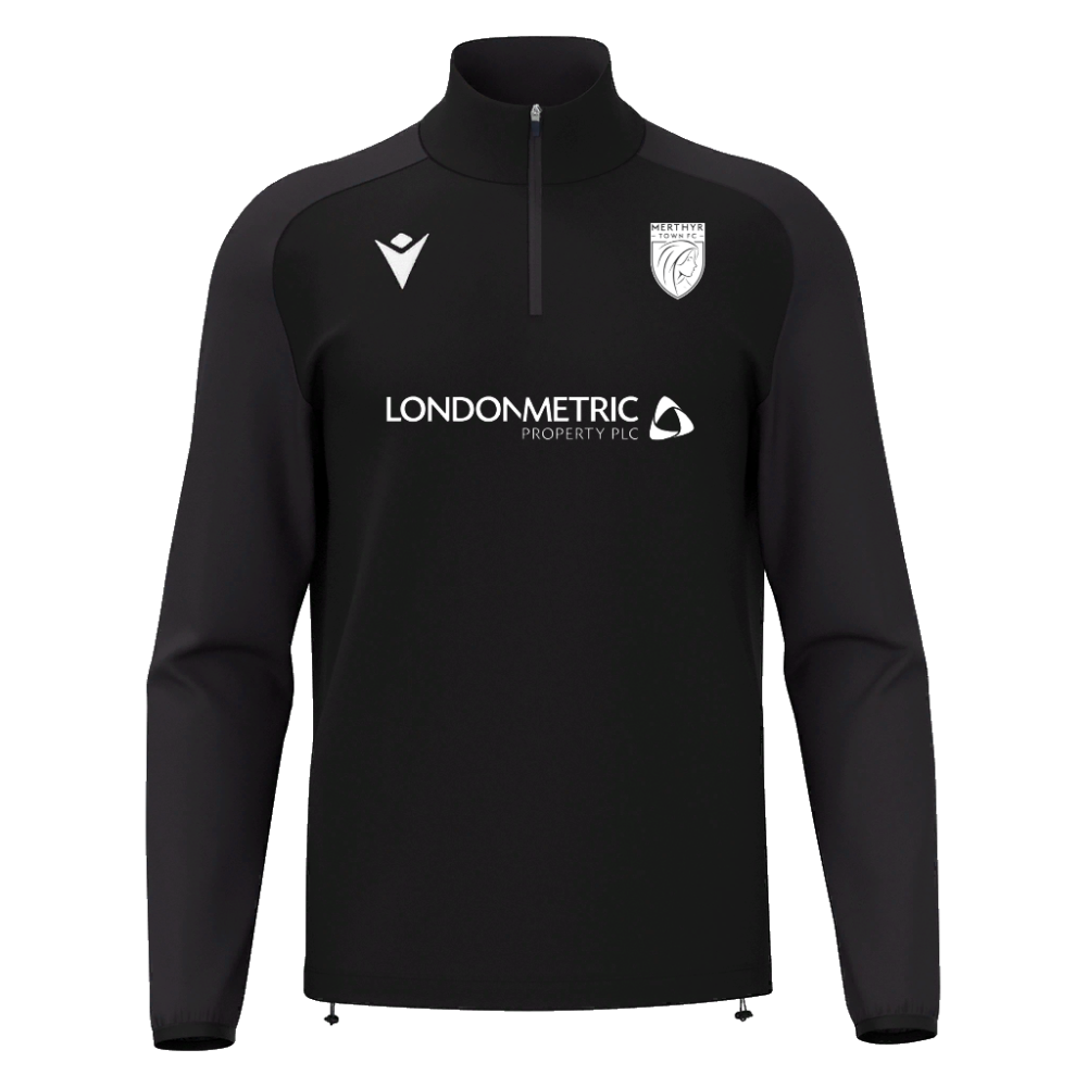 Macron Isen 1/4 zip jersey blk jr | Image 1