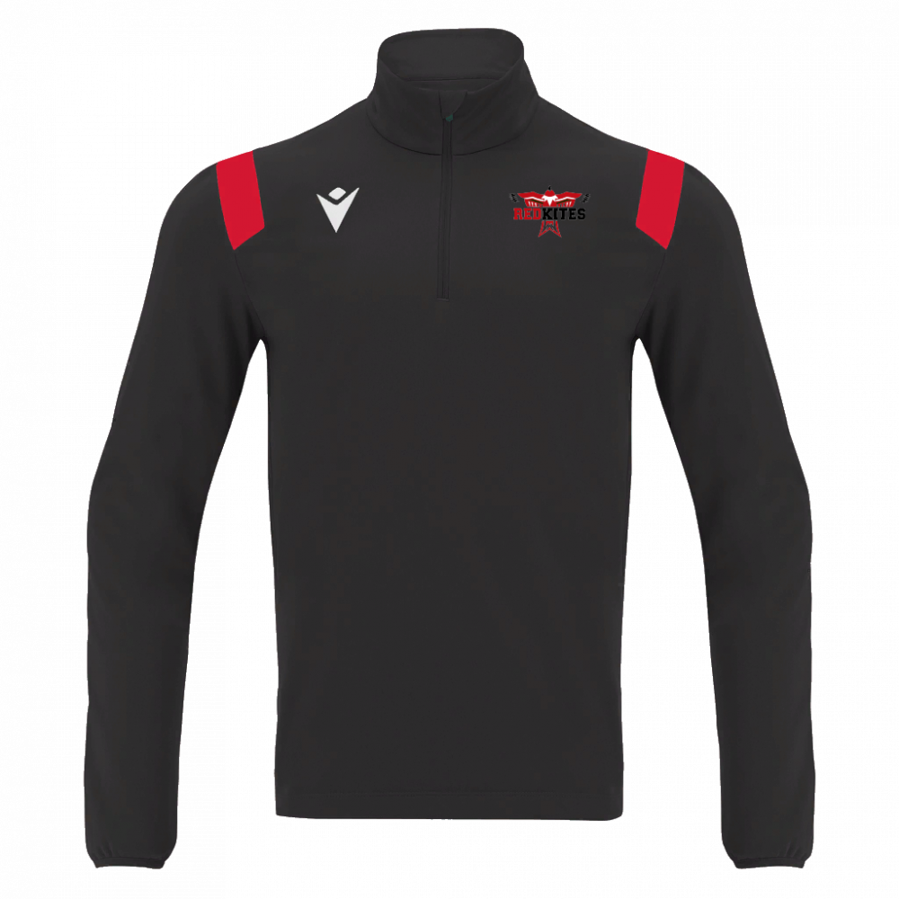 Macron Gange tracksuit top blk/red sr | Image 1