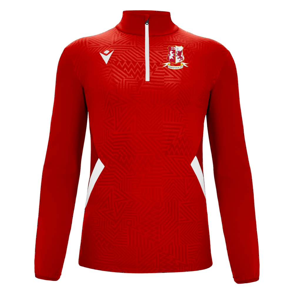 Macron Fraser 1/4 zip jersey red/wht jr | Image 1