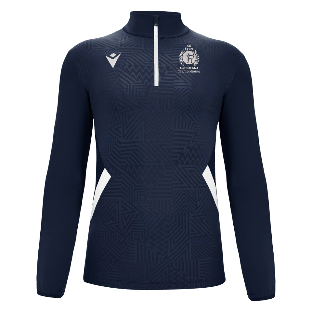 Macron Fraser 1/4 zip jersey nav/wht sr | Image 1