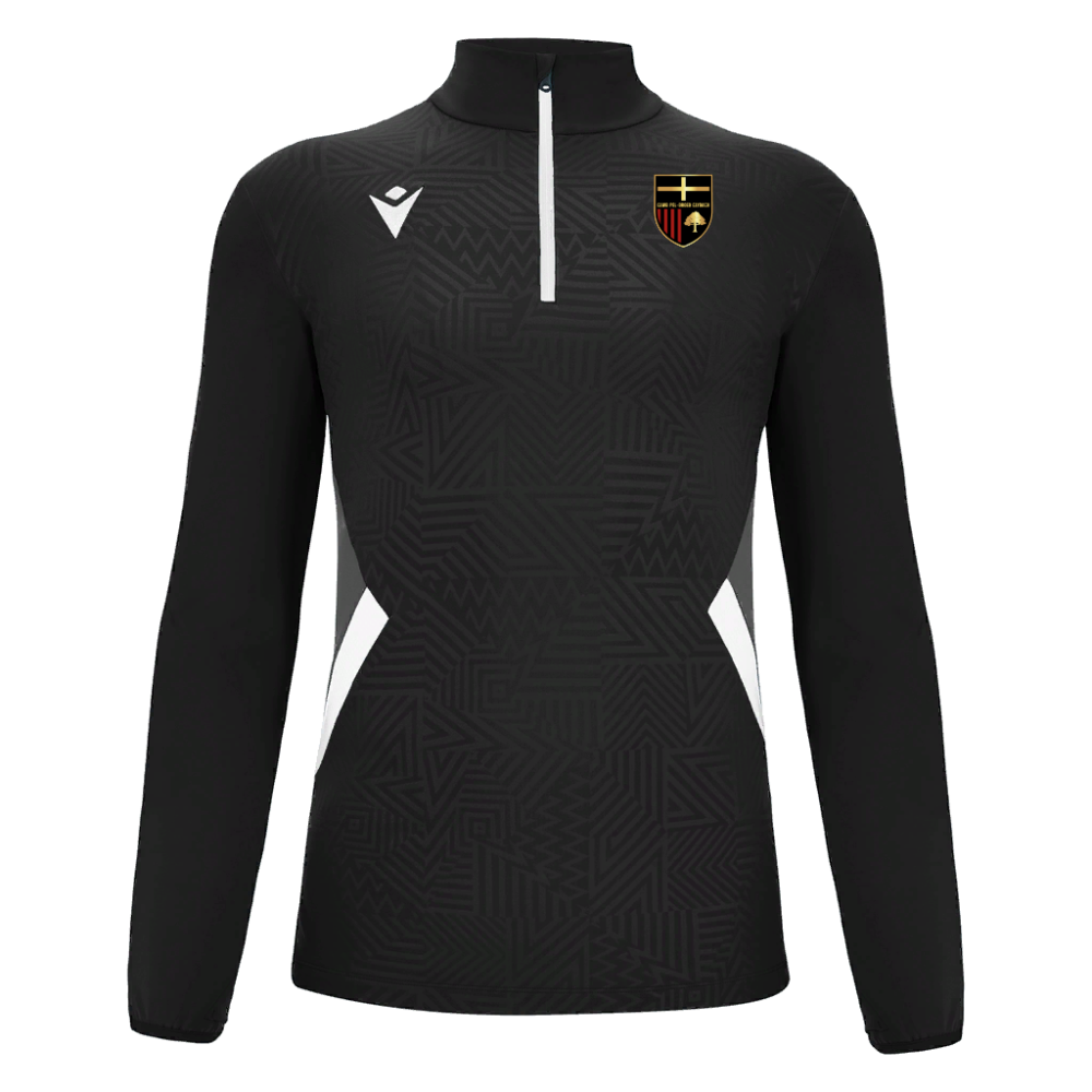 Macron Fraser 1/4 zip jersey blk/wht jr | Image 1