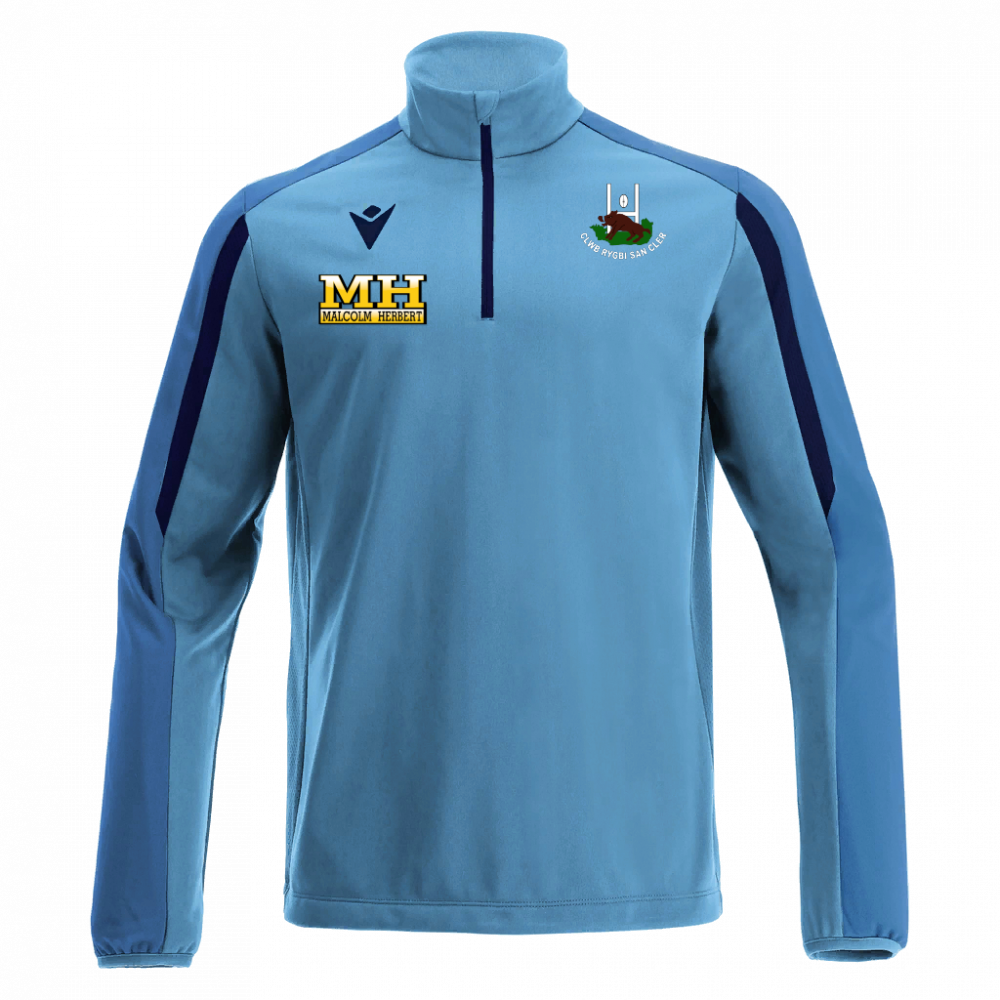 Macron Arno 1/4 zip jersey sky/nav jr | Image 1