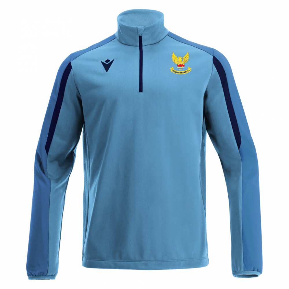 Macron Arno 1/4 zip jersey sky/nav sr | Image 1