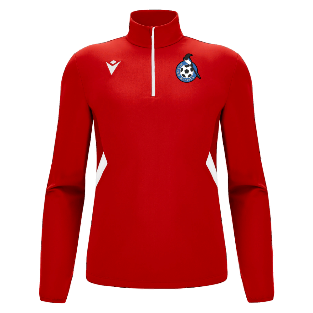 Macron Piave 1/4 zip jersey red/wht sr | Image 1