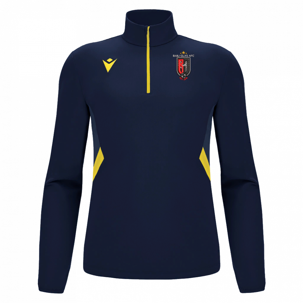 Macron Piave 1/4 zip jersey nav/yel sr | Image 1