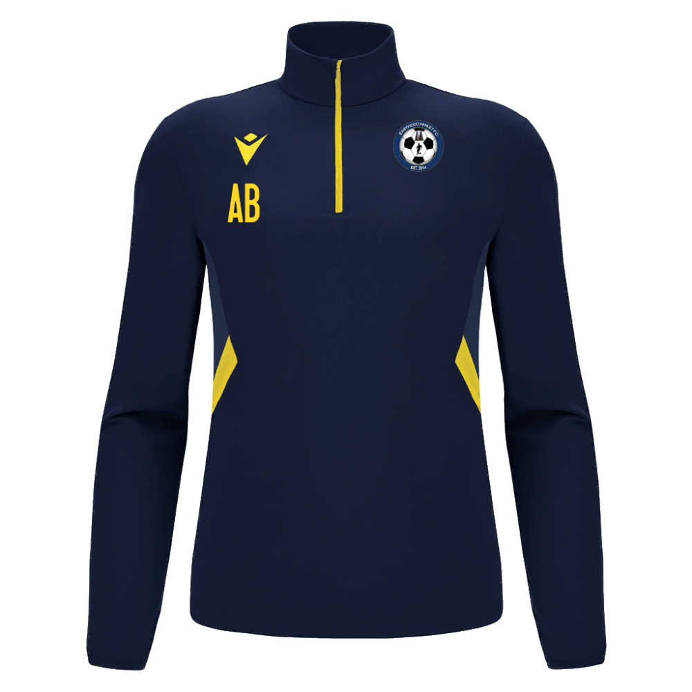 Macron Piave 1/4 zip jersey nav/yel jr | Image 1