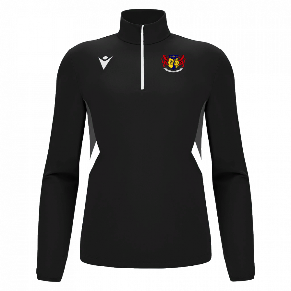 Macron Piave 1/4 zip jersey blk sr | Image 1