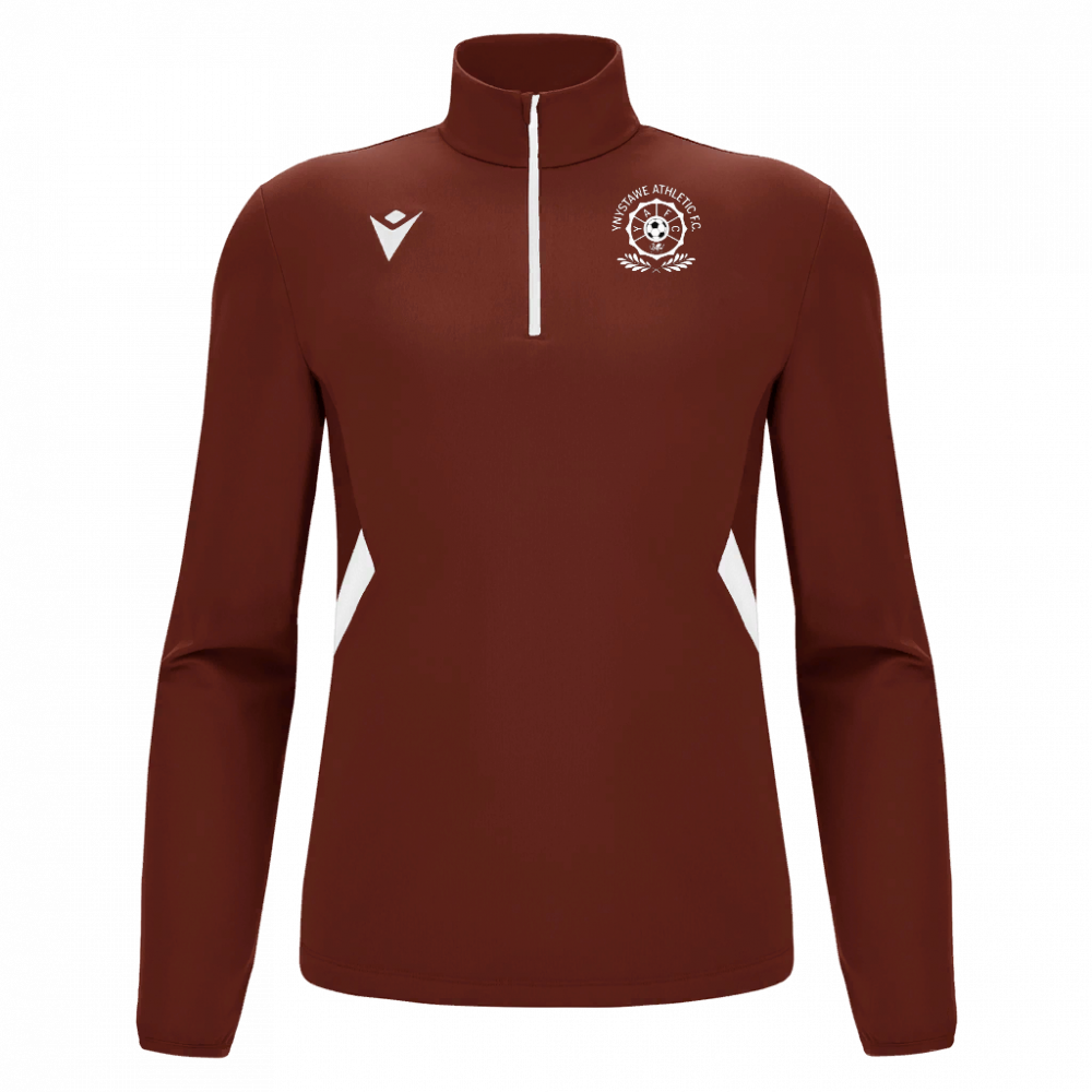 Macron Piave 1/4 zip jersey crd/wht jr | Image 1