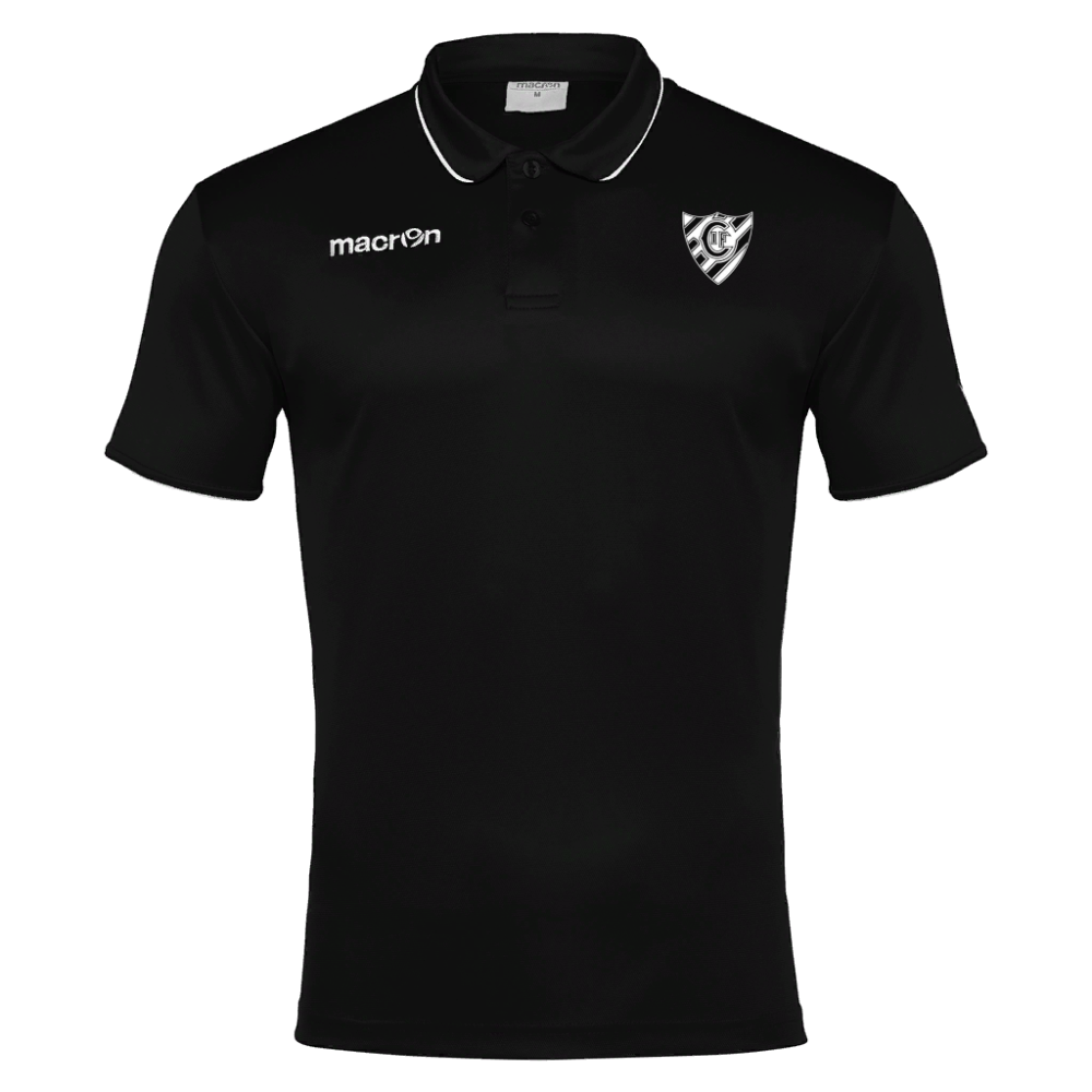 Macron Polo preto draco - emblema bordado | Imagem 1