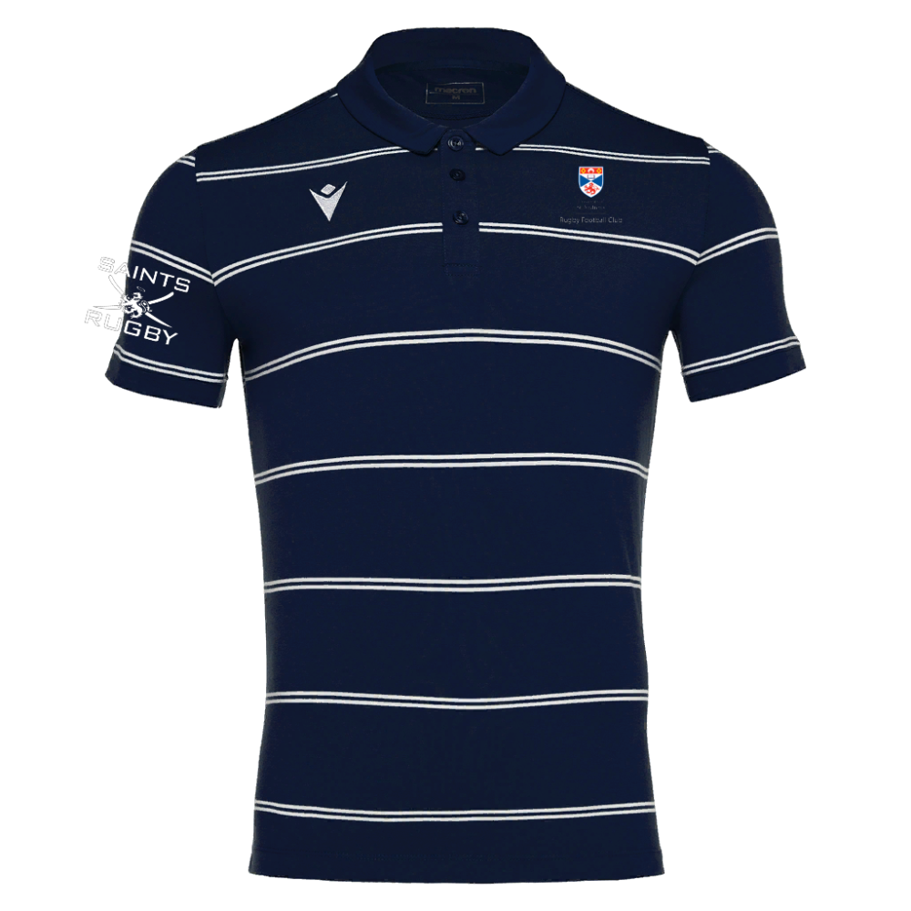 Macron Striped polo shirt in cotton jersey flamenco jr | Image 1