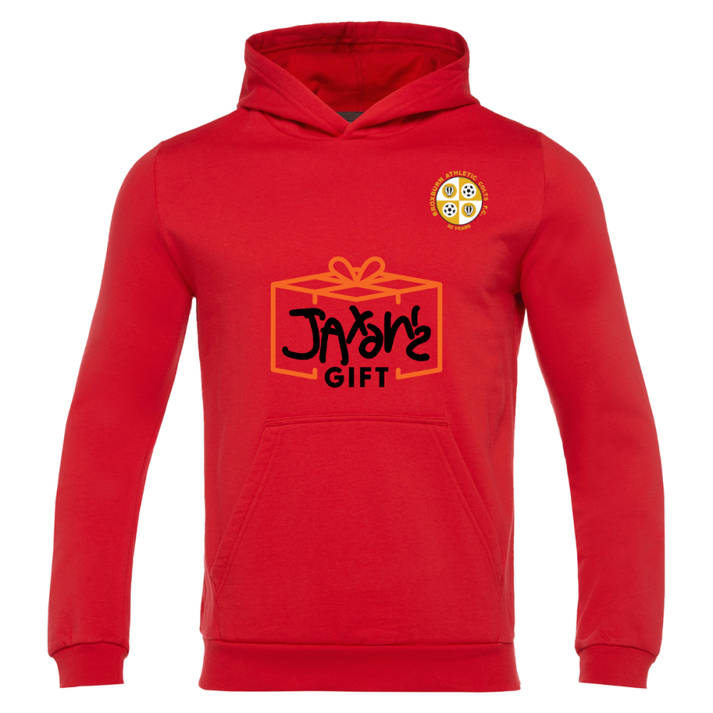 Macron Broxburn 50th anniversary red hoodie sr | Image 1