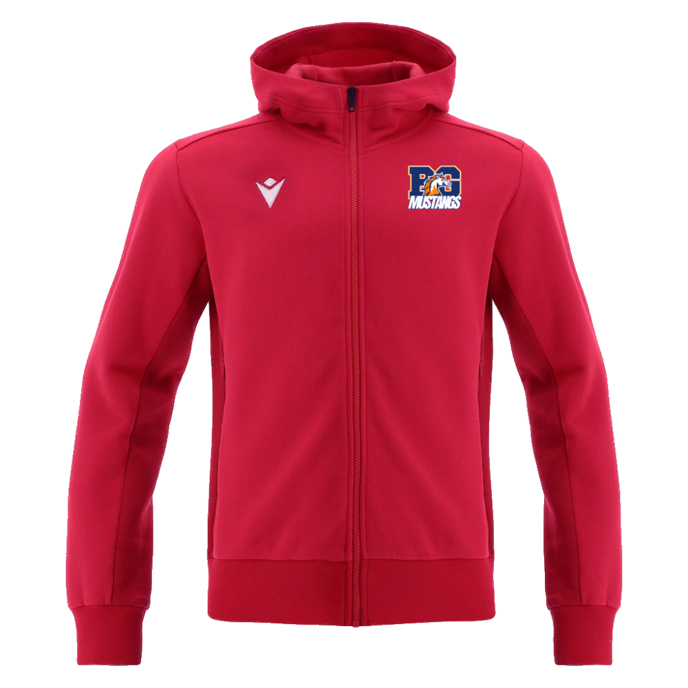 Macron Full length zip sweatshirt trumpet red sr | Image 1