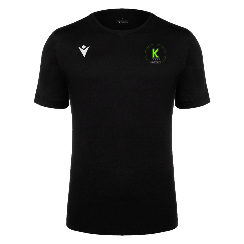 Macron Boost eco t-shirt nera cotone | Immagine 1