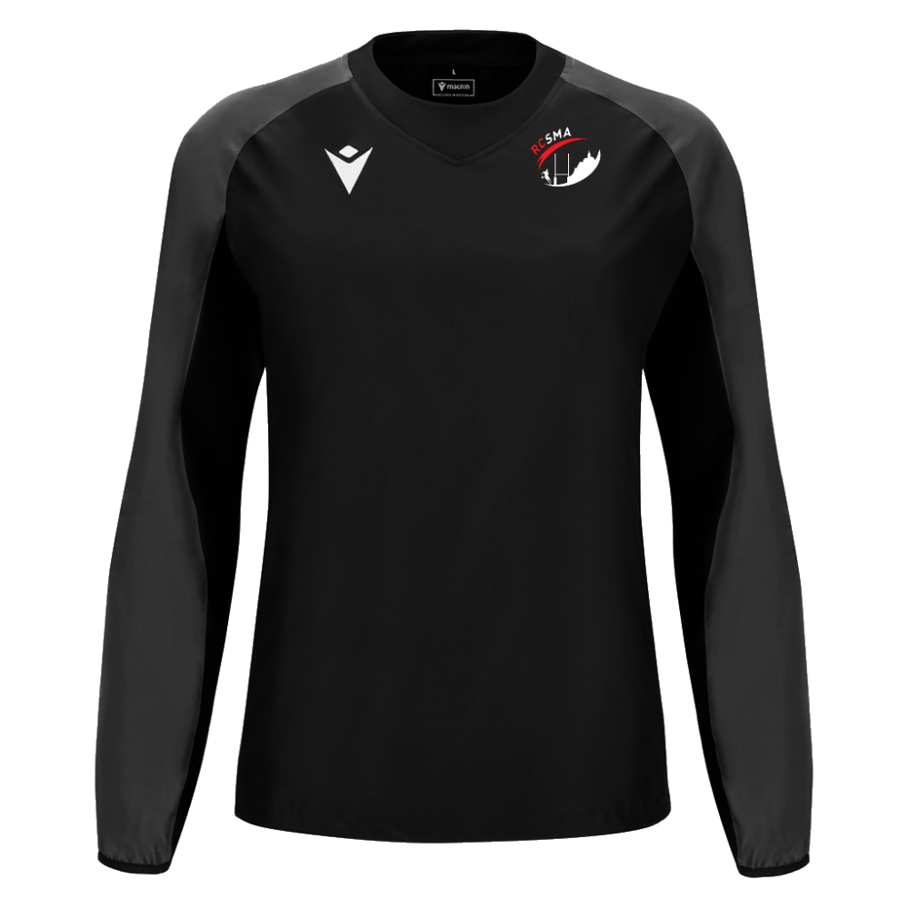 Macron Vareuse rugby denali noir - logoté | Image 1