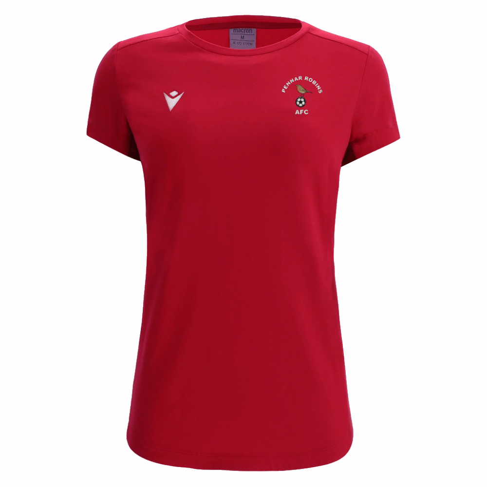 Macron Women's cotton t-shirt lute red sr | Image 1