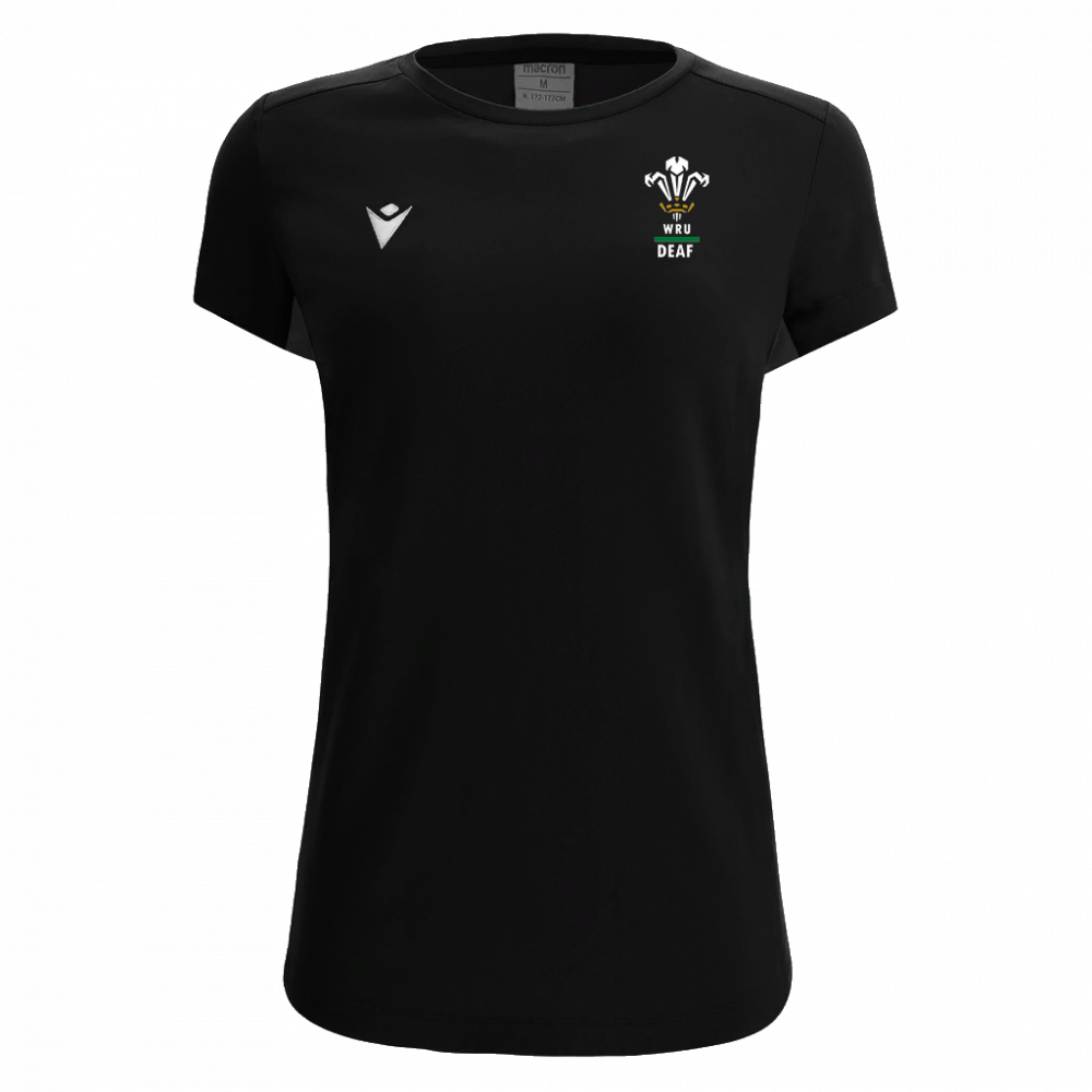 Macron Women's cotton t-shirt lute blk jr | Image 1