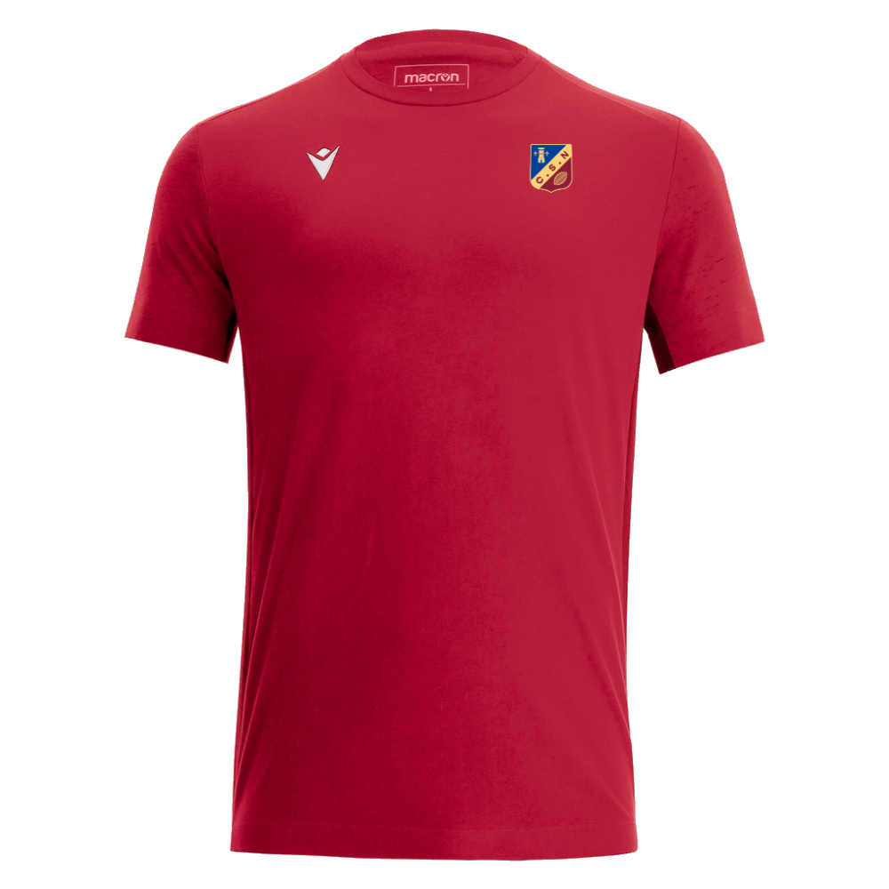 Macron Tee-shirt nevel coton rouge - logoté | Image 1