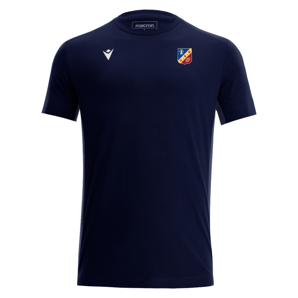 Macron Tee-shirt nevel coton marine - logoté | Image 1