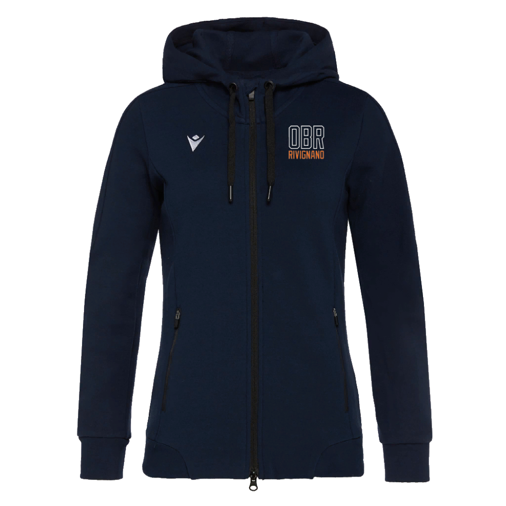 Macron Felpa da donna full zip in cotone con cappuccio lyre | Immagine 1