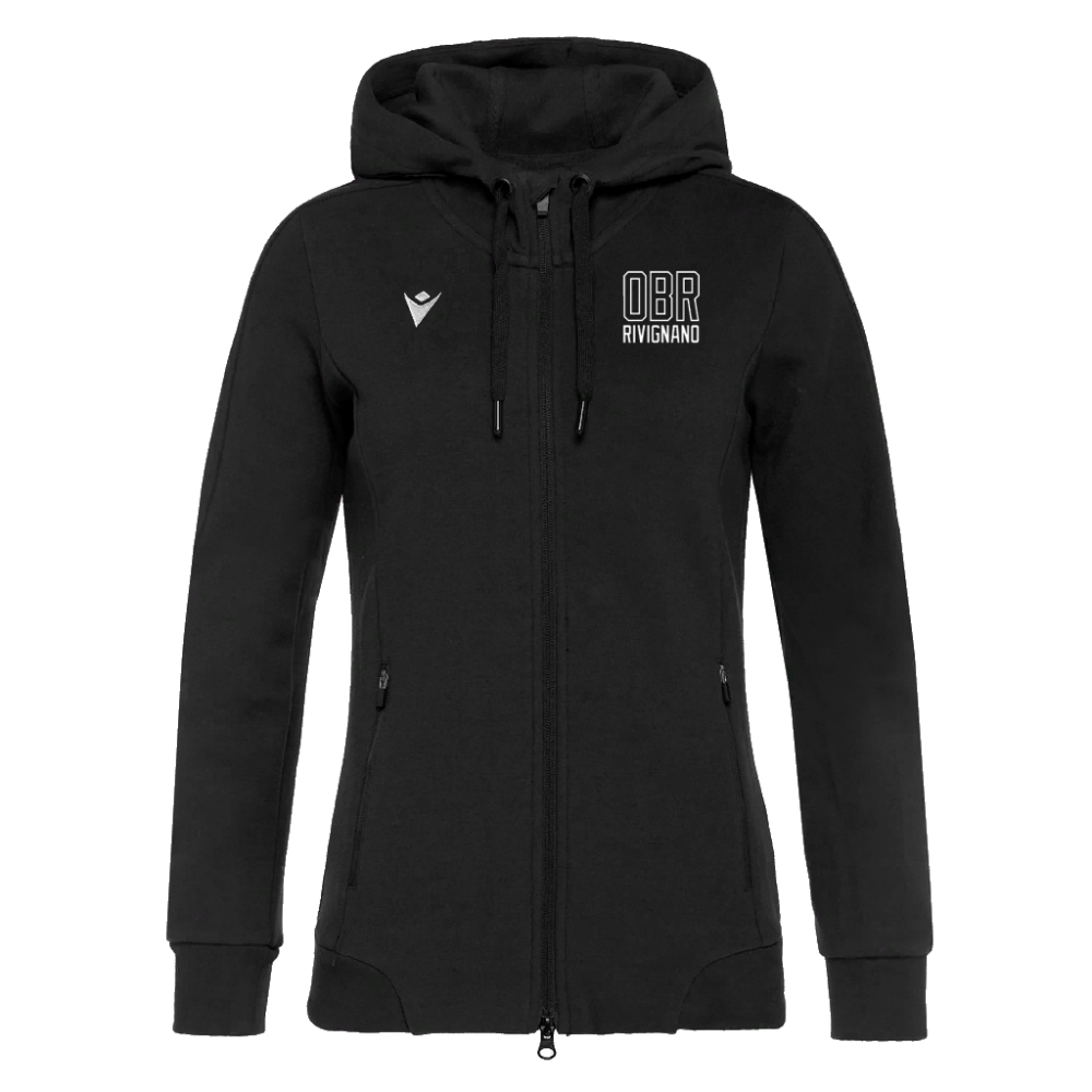 Macron Felpa da donna full zip in cotone con cappuccio lyre | Immagine 1