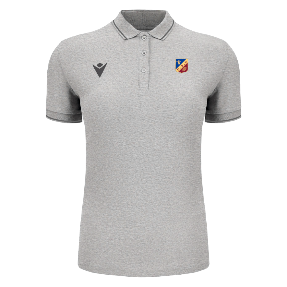 Macron Polo waltz femme gris - logoté | Image 1