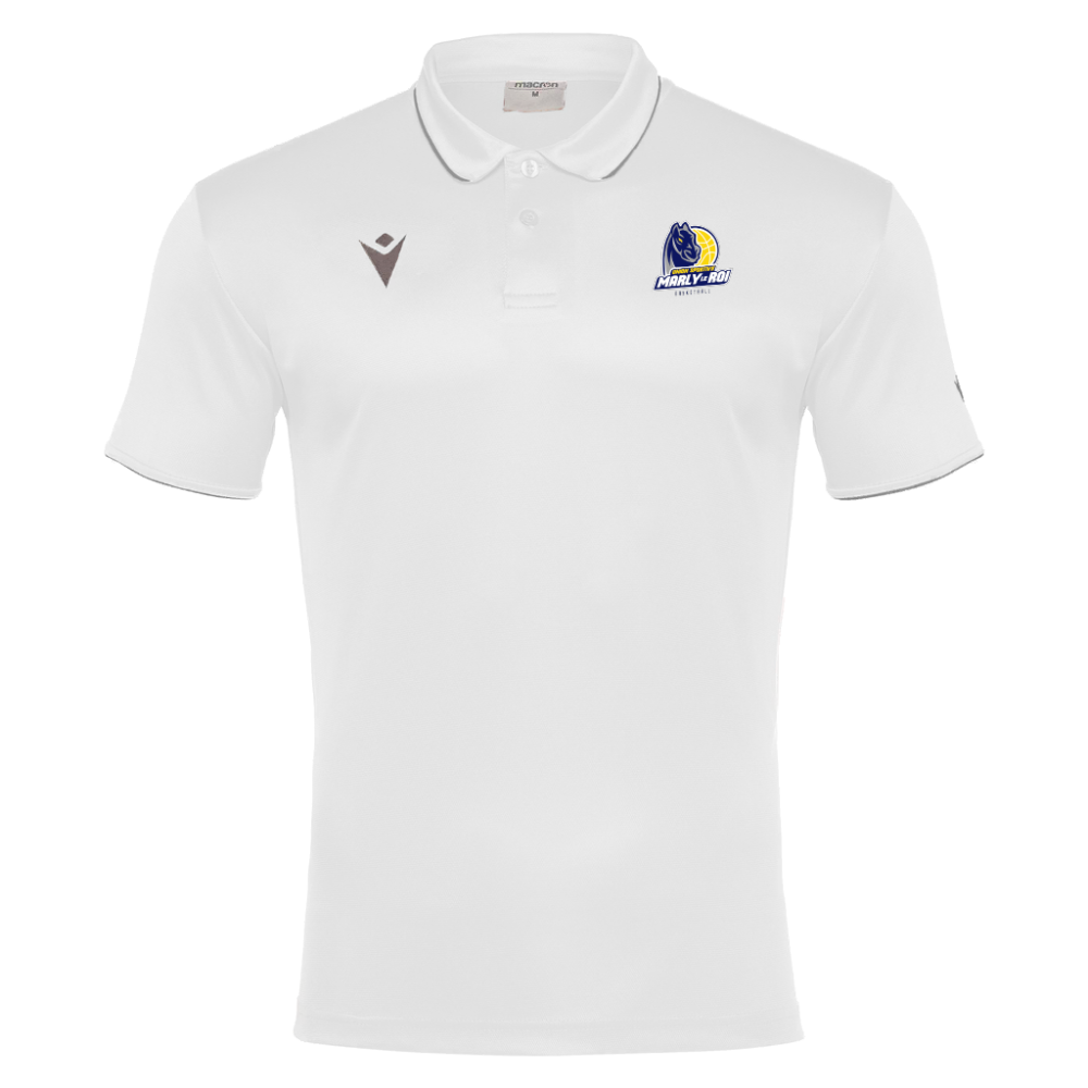 Macron Polo draco hero blanc - logoté | Image 1